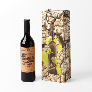 통나무 와인 쇼핑백 10p 와인선물백