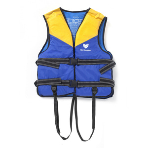 국산 돌핀 구명조끼(L) 옐로우 수영 부력보조복