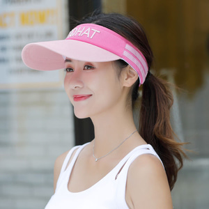 벨트형 스포츠 썬캡(핑크) 골프 등산 모자