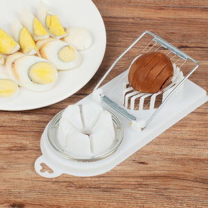 홈쿠킹 듀얼 에그슬라이서(화이트) 달걀절단기
