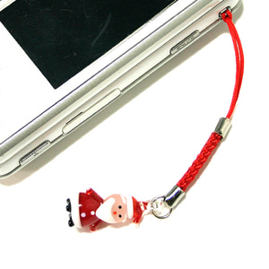 산타 휴대폰 줄 선물용 휴대폰줄