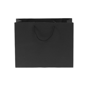 무지 가로형 쇼핑백(블랙)(24x17cm)종이쇼핑백