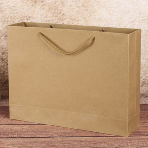 무지 가로형 쇼핑백(브라운)(30x25cm)종이쇼핑백
