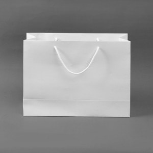 무지 가로형 쇼핑백(화이트)(32x25cm)종이쇼핑백