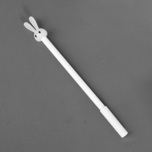 깜찍 토끼 볼펜(0.5mm)(화이트) 토끼 중성볼펜