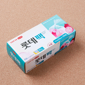 100매 롯데위생팩 NEW 알뜰형(소) 비닐 크린백