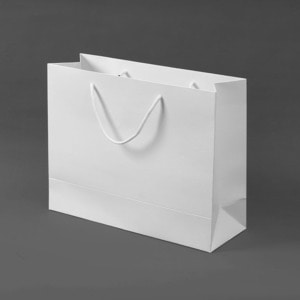 무지 가로형 쇼핑백(화이트)(24x17cm)종이쇼핑백