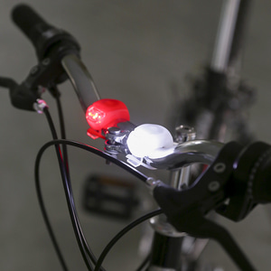 2p 실리콘 자전거 안전등 LED 자전거전조등