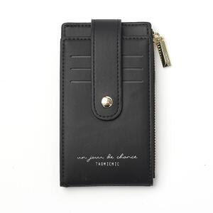 폴더블 인조가죽 카드지갑(블랙) 포켓 교통카드지갑