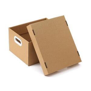 손잡이 크라프트 종이박스(35.5x29.5cm) 종이수납박스