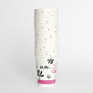 [이라이프] 종이컵 25개입(255ml) 커피 일회용컵