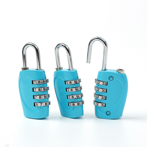 넘버락 4자리 번호 자물쇠 3p(블루) 가방자물쇠