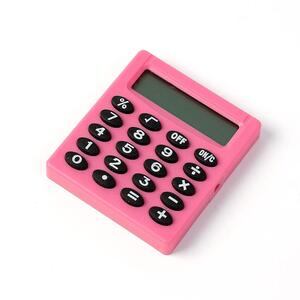 8자리 컬러 미니계산기(핑크) 전자 포켓계산기
