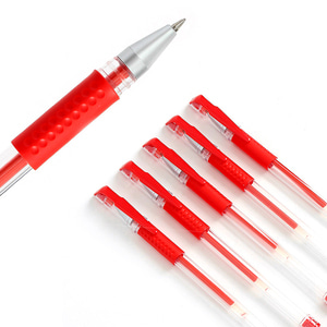 에이스 중성볼펜 100p세트(0.5mm) (레드) 빨간색볼펜