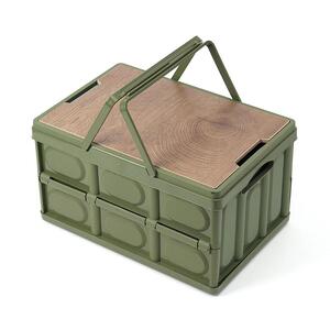 30L 마이원픽 캠핑 폴딩박스(카키) 캠핑수납박스